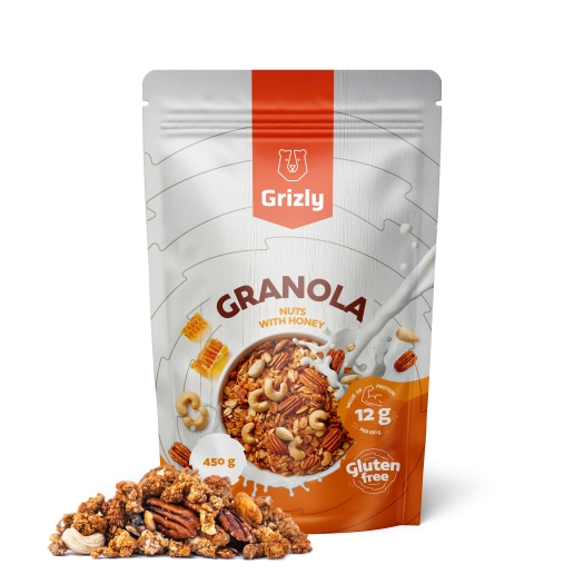 Granola orzechowa z miodem
