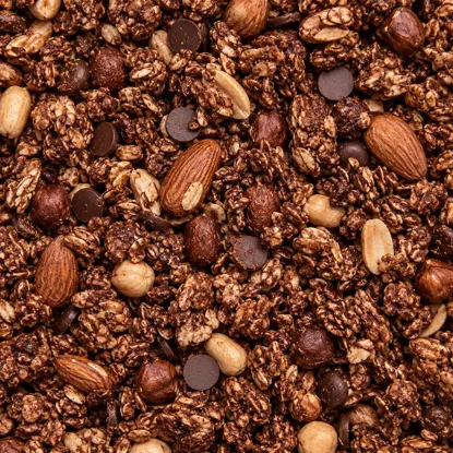Granola z proteinem orzech laskowy i daktylowa czeko