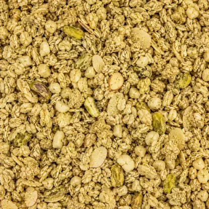 Granola z proteinem pistacje i biała daktylowa czeko 6 x 450 g