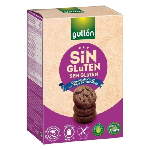 Gullón Bezglutenowe ciasteczka bezglutenowe z kawałkami czekolady 200 g