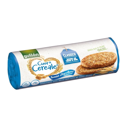 Gullón Cuor di graine Ciasteczka pełnoziarniste, bez dodatku cukru 280 g