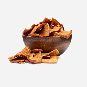 Jabłka suszone w plasterkach z cynamonem