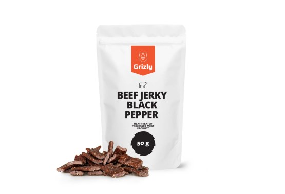 Jerky suszone mięso wołowe z pieprzem