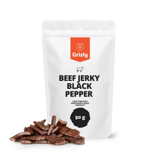 Jerky suszone mięso wołowe z pieprzem