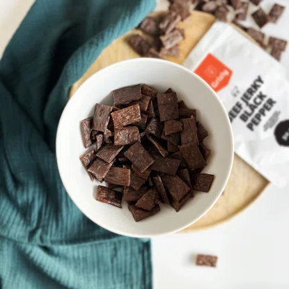 Jerky suszone mięso wołowe z pieprzem