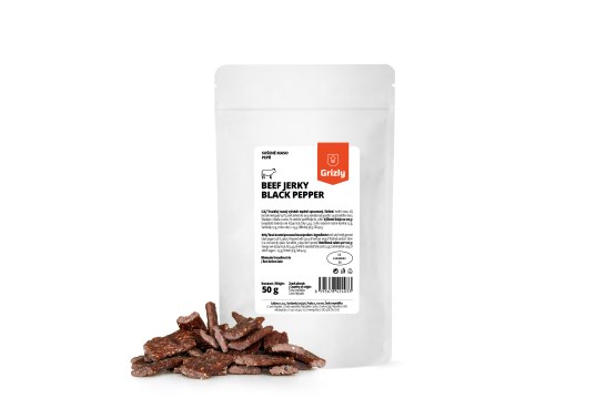 Jerky suszone mięso wołowe z pieprzem