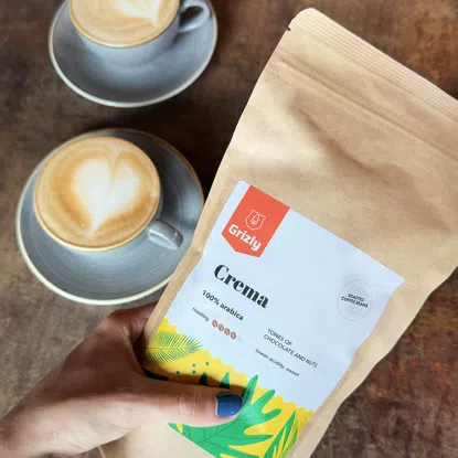Kawa Ziarnista Palona Crema