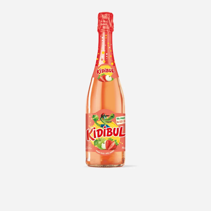 KIDIBUL Dziecięcy napój musujący - Jabłko, Truskawka