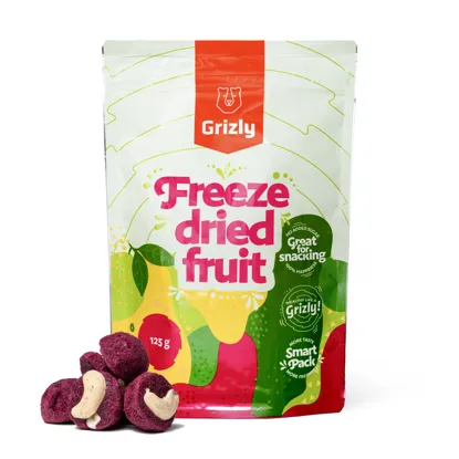 Koszyczki z liofilizowanym jagodowe i orzechami nerkowca