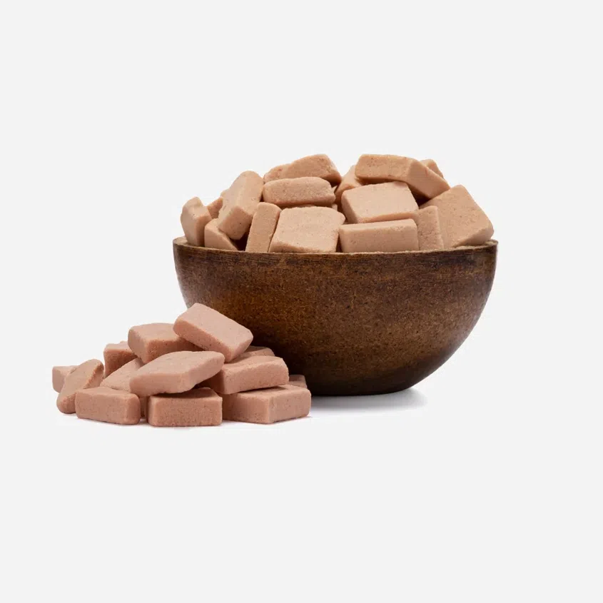 Liofilizowane kosteczki smoothie banan-truskawka