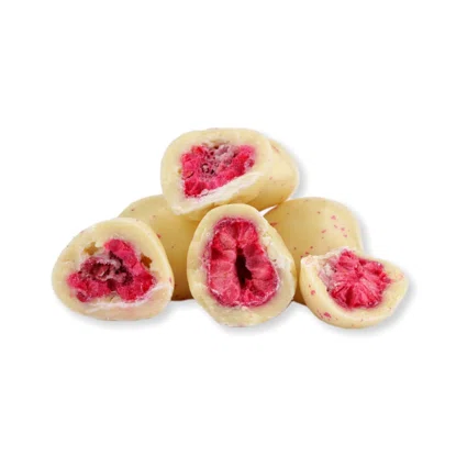 Liofilizowane maliny w czekoladzie jogurtowej