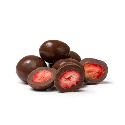 Liofilizowane truskawki w mlecznej czekoladzie