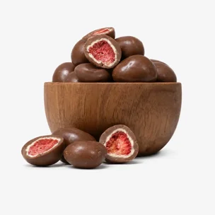 Liofilizowane truskawki w mlecznej i białej czekoladzie 5 x 250 g