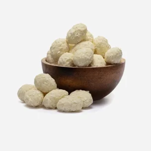 Migdały w białej czekoladzie z kokosem