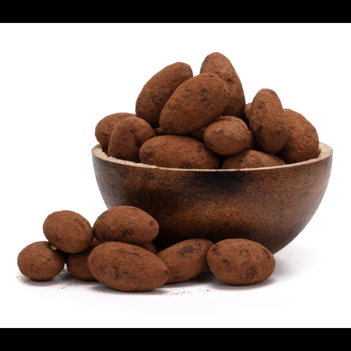 Migdały w gorzkiej czekoladzie i kakao