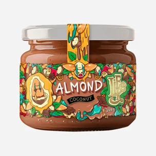 Migdały z kokosem i czekoladą