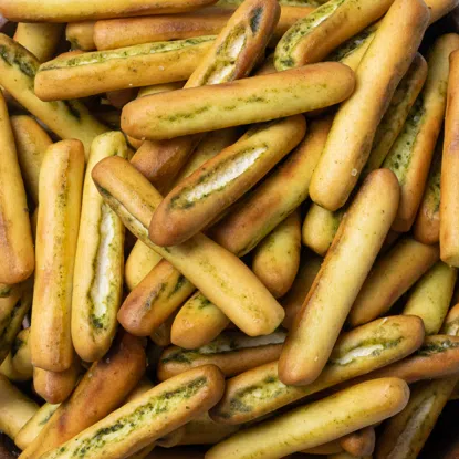 Mini Grissini bazylia czosnek