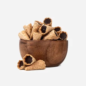 Mini rożki z gorzką czekoladą