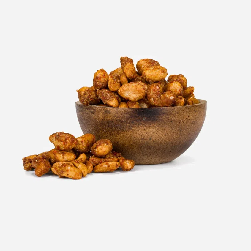 Orzechy arachidowe i nerkowca z miodem i chili