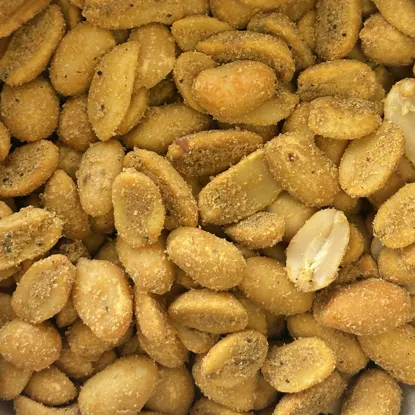 Orzeszki ziemne prażone z chili i musztardą