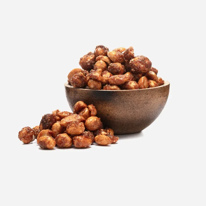 Orzeszki ziemne w słonym karmelu z miodem