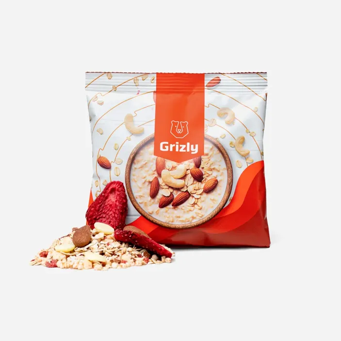 Owsianka biała czekolada & truskawka