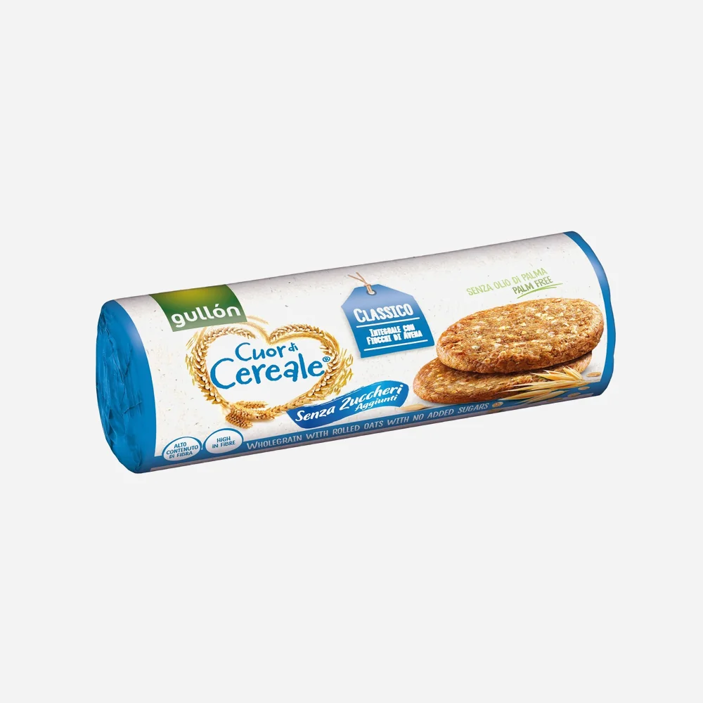 Pełnoziarniste ciasteczka Cuor di cereale, bez dodatku cukru