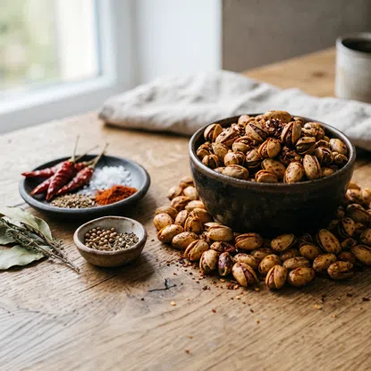 Pistacje prażone BBQ i chilli