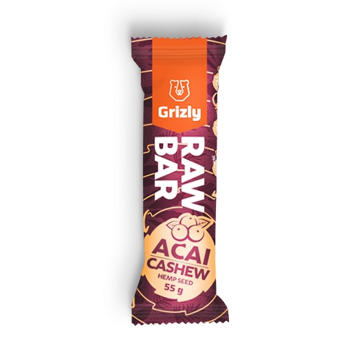 RAW Baton Acai-Nerkowiec-Nasiona Konopi
