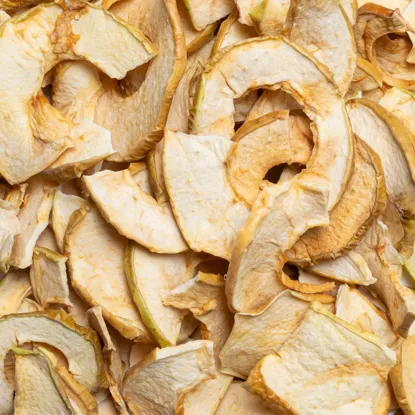 Suszone jabłka krążki bez gniazd nasiennych BIO