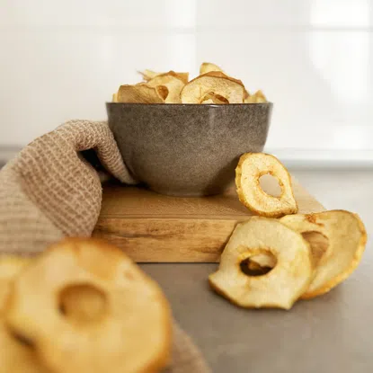 Suszone jabłka krążki bez gniazd nasiennych BIO