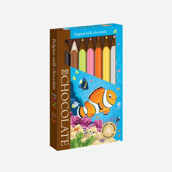 The Chocolate Czekoladowe kredki mleczne - motyw ryby