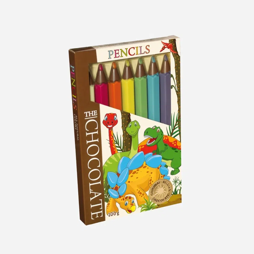 The Chocolate Czekoladowe kredki - motyw dinozaurów