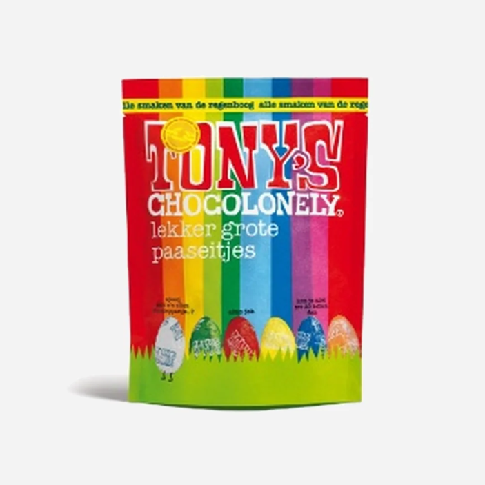 TONY'S CHOCOLONELY - Wielkanocne jajeczka, Mix 18 szt., woreczek 230 g