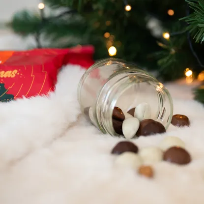 Trójkolorowe ciastka w czekoladzie