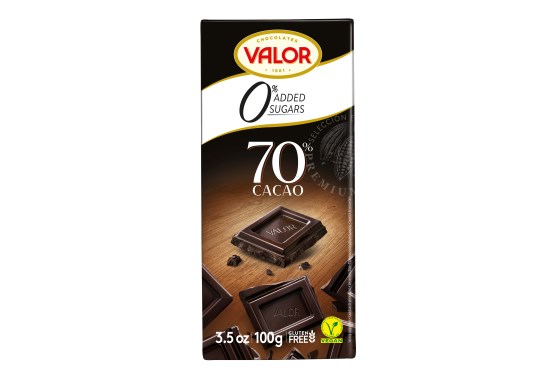 Valor Czekolada bez cukru, bez gluten gorzka 70% 100g