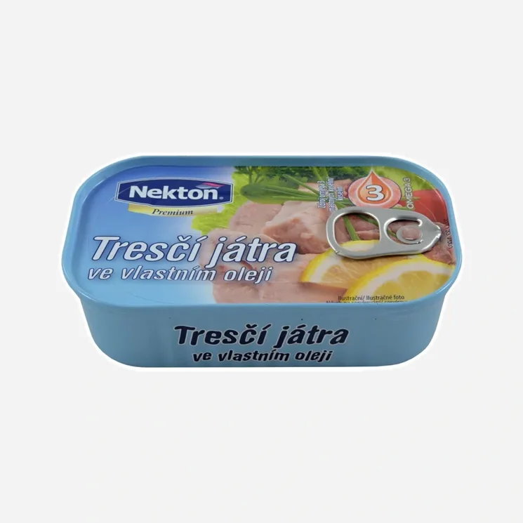 Wątroba dorsza wyselekcjonowana we własnym oleju