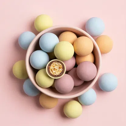 Wielkanocne kolorowe draże