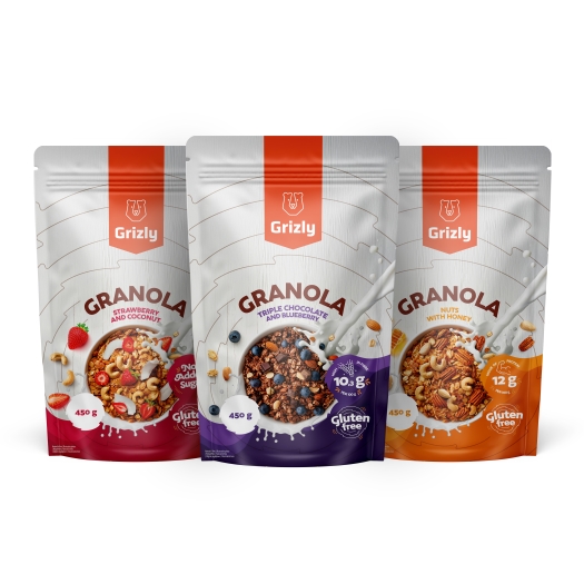 Zestaw granoli 3×450 g